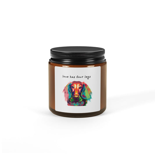 Soy Candle — 'Love Has Four Legs' Various Scents  4oz or 9 oz