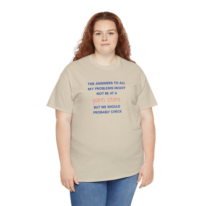 T-Shirt — “YARN STORE... "