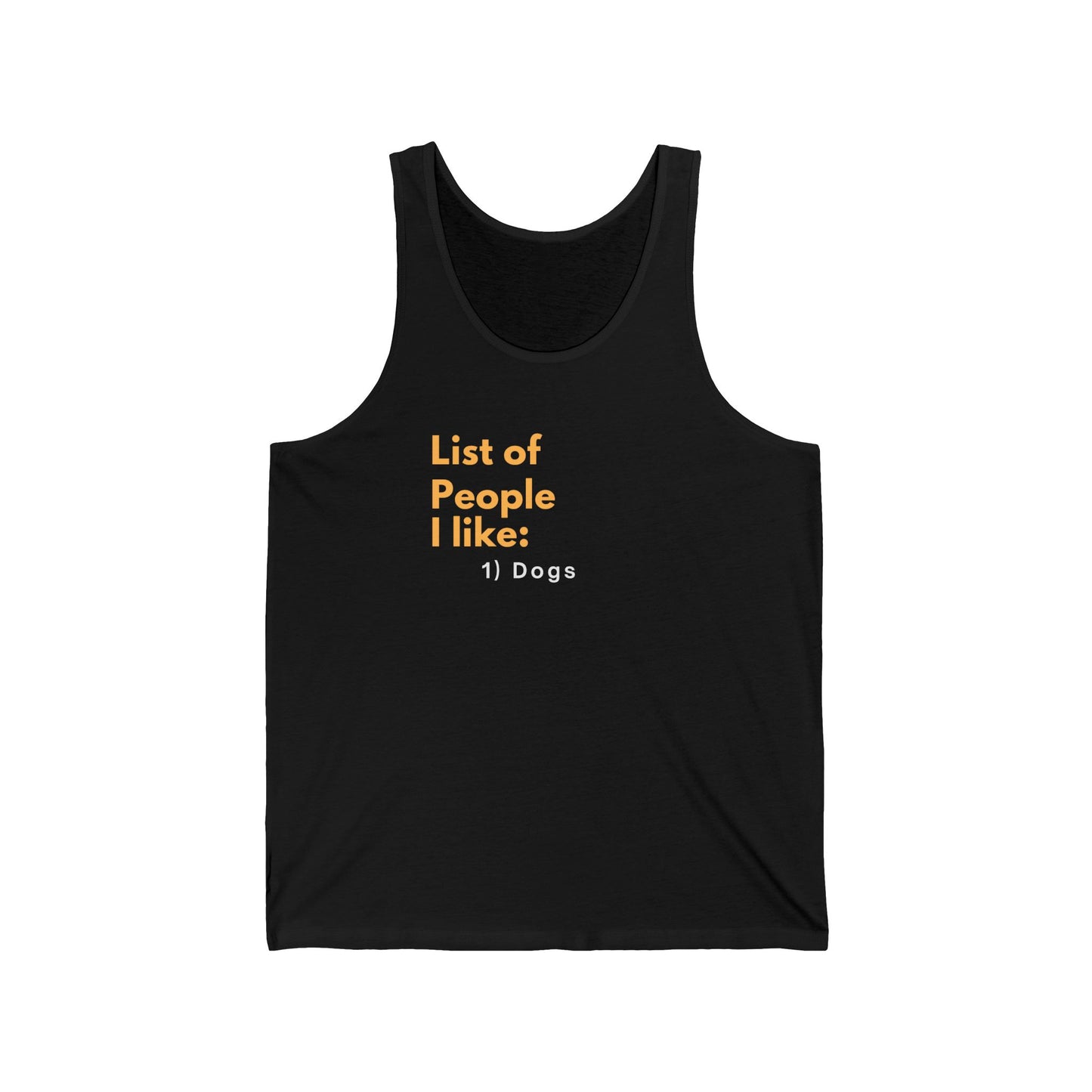 Tank Top — "List of People..."