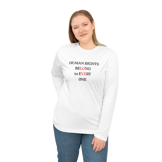 UNISEX long sleeve T shirt - "HUMAN RIGHTS... "