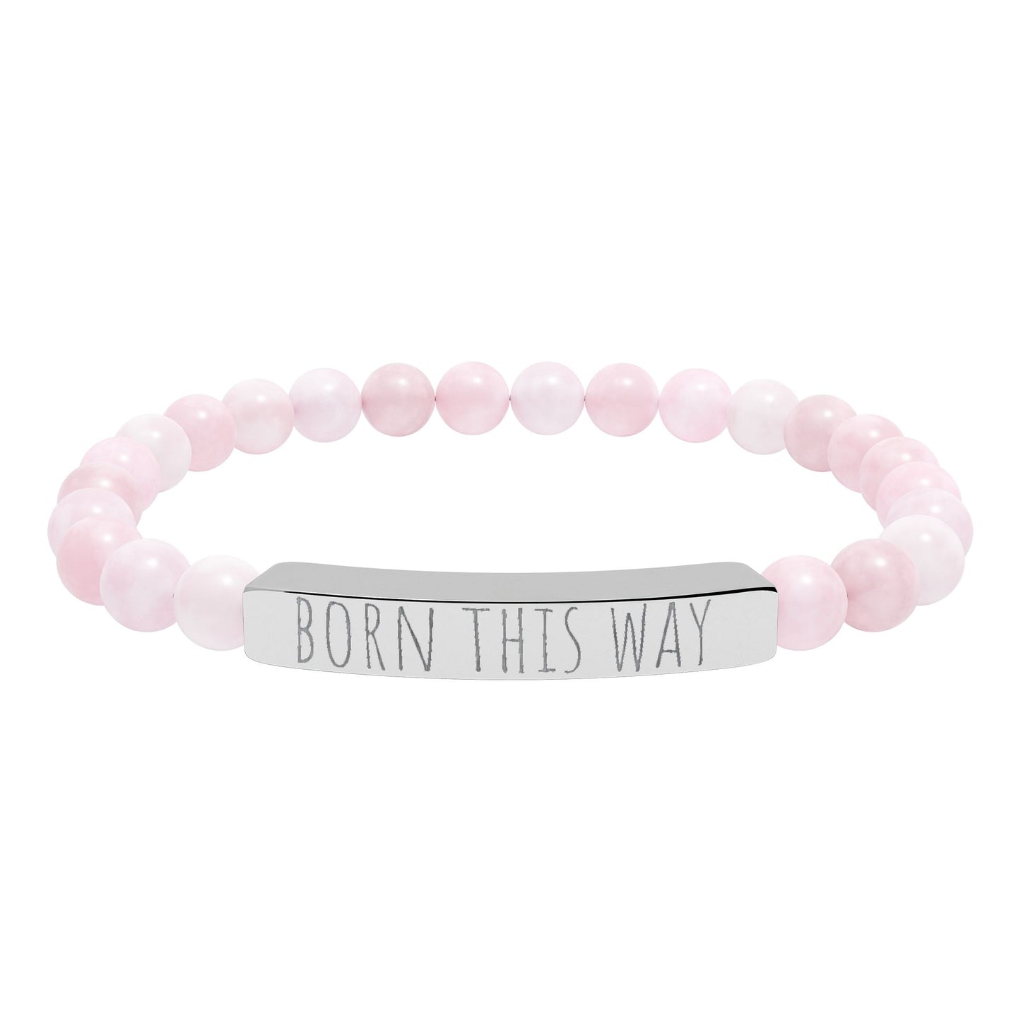 BORN THIS WAY natural stone stretch bracelet