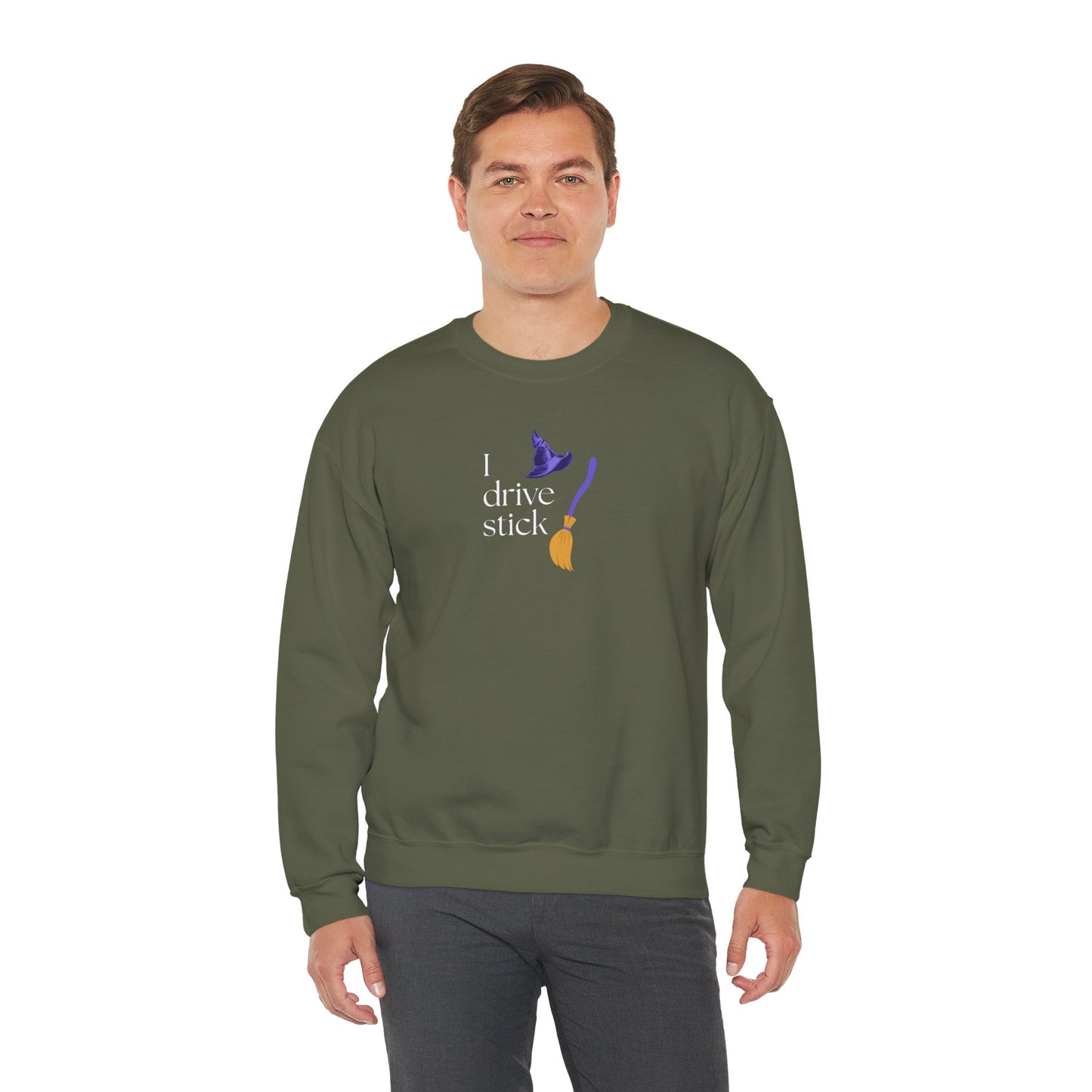 UNISEX Sweatshirt — “I Drive Stick”