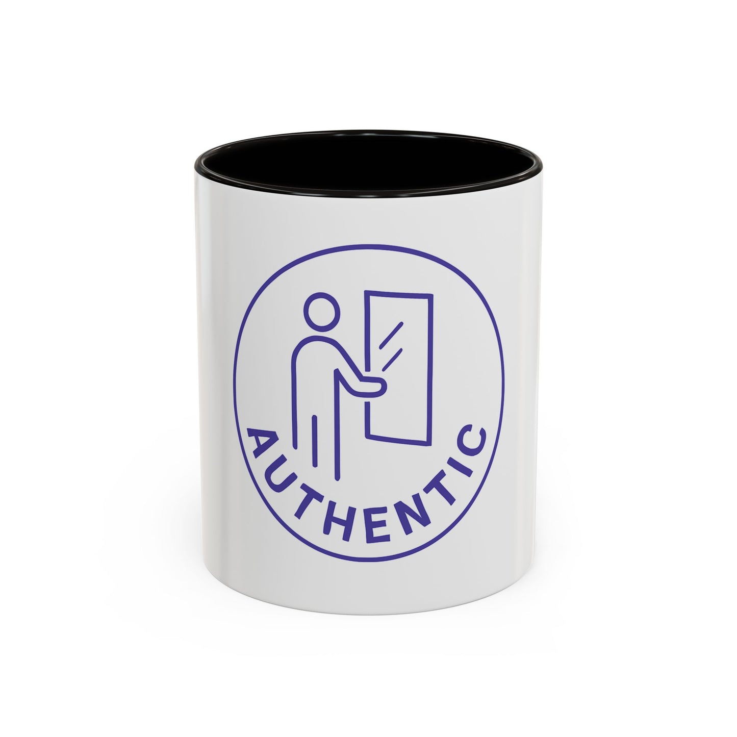 Authentic Logo Coffee Mug – 'Authentic' Purple Badge Ceramic Mug (11oz/15oz)