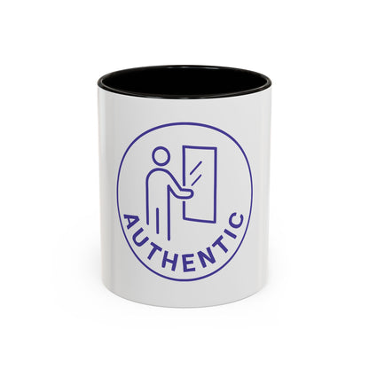 Authentic Logo Coffee Mug – 'Authentic' Purple Badge Ceramic Mug (11oz/15oz)