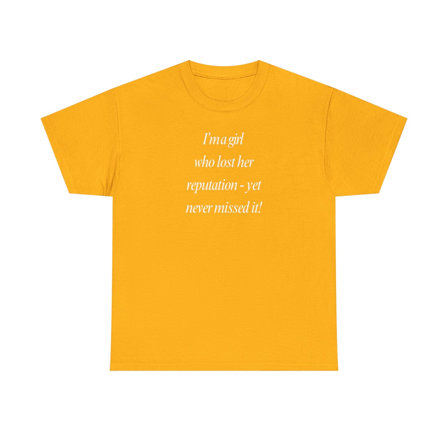 Lady's Funny T-Shirt - "I'm a girl who... "