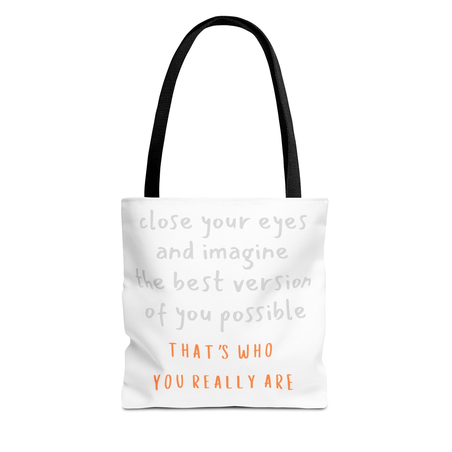 Unisex Tote Bag — "That's Who You Really Are" Cotton Tote