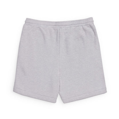 Cozy Grey Sponge-Fleece Shorts  "GO AHEAD..."