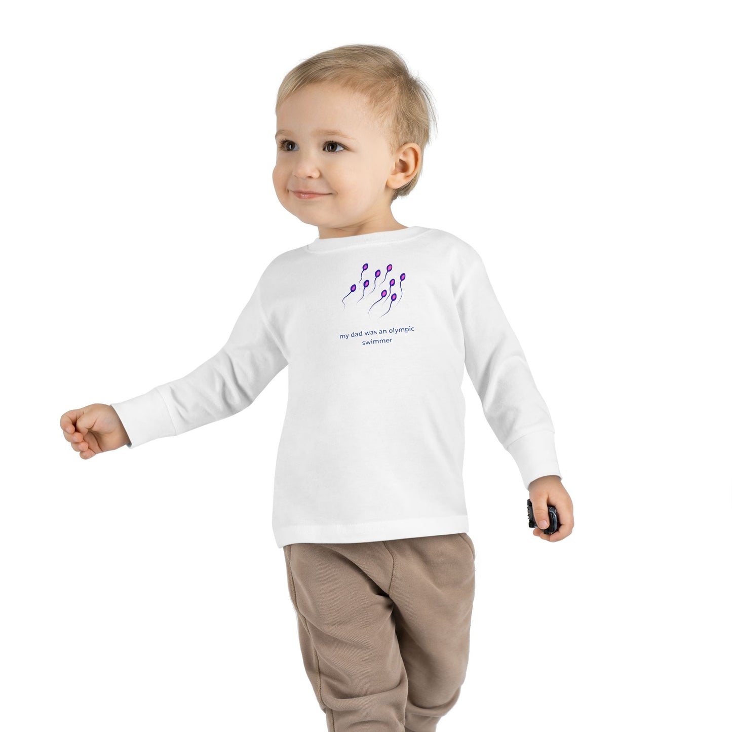 Toddler Long Sleeve Tee — "My Dad was... "