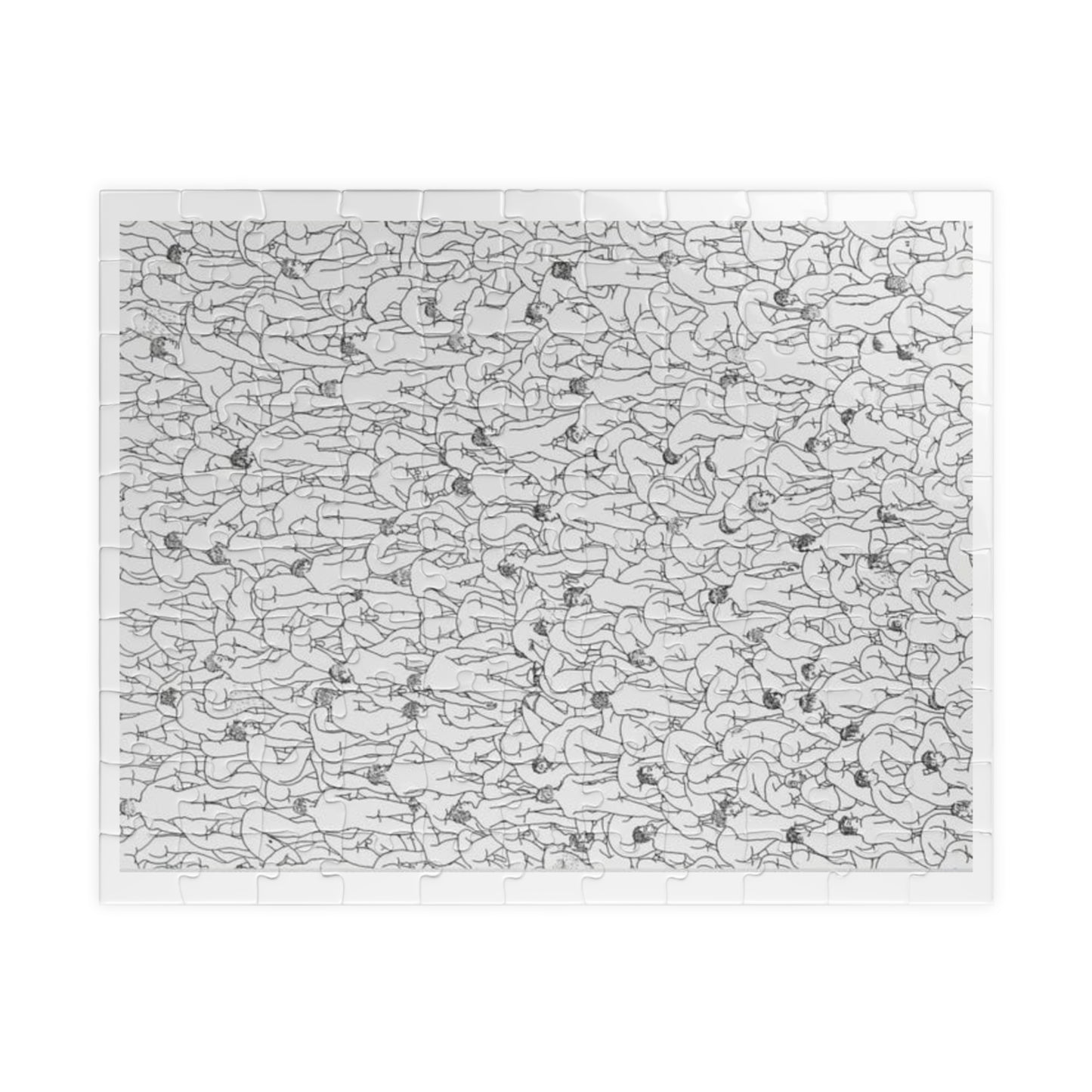 Crack Epidemic Jigsaw Puzzle — Challenging Black & White 520/1014 pc Brain Teaser