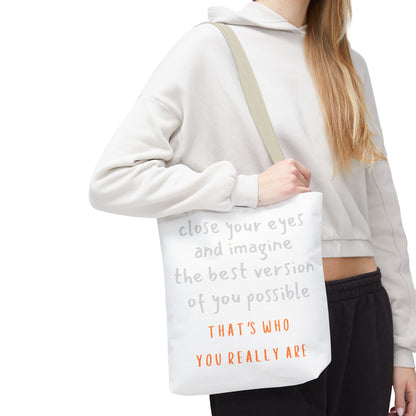 Unisex Tote Bag — "That's Who You Really Are" Cotton Tote