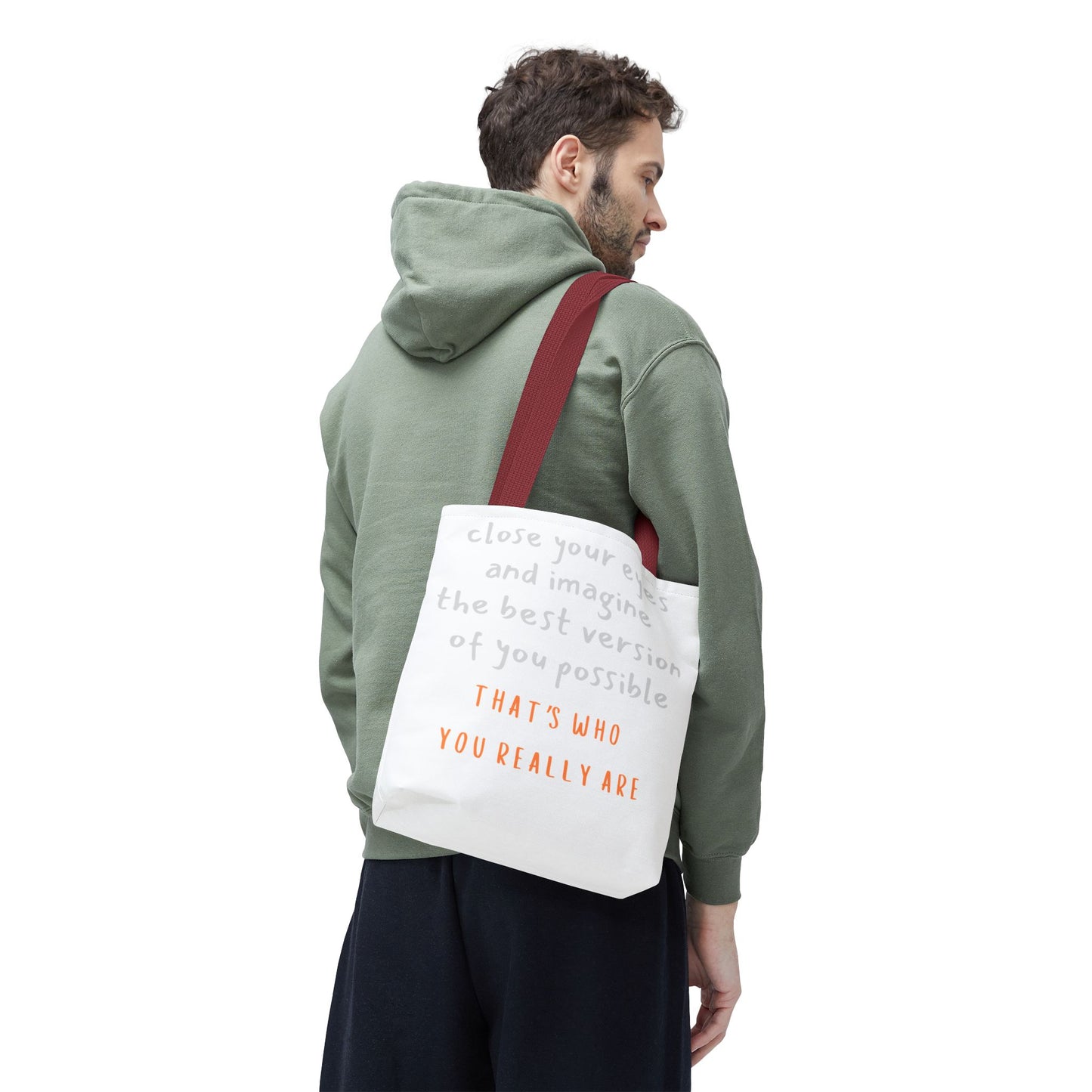 Unisex Tote Bag — "That's Who You Really Are" Cotton Tote