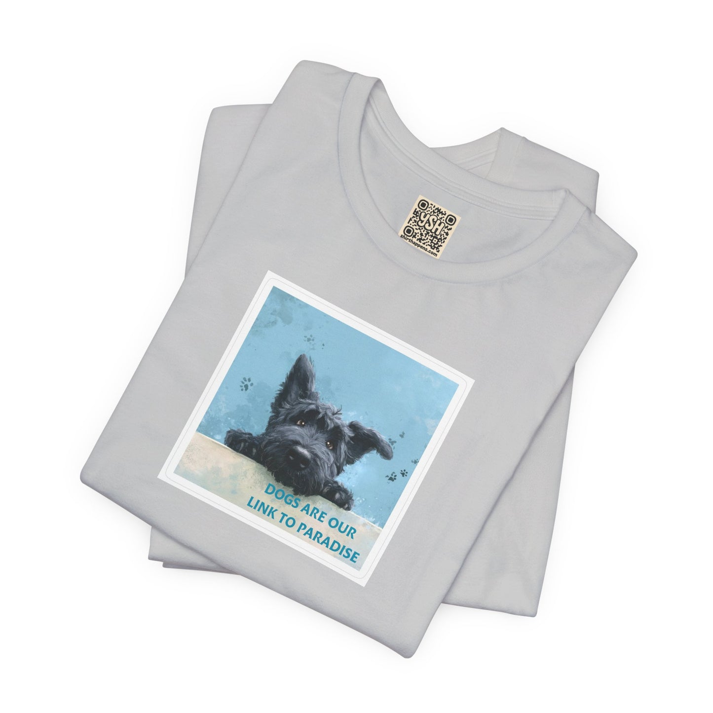 UNISEX T‑Shirt — "Dogs Are Our Link To Paradise"