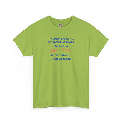 T-Shirt — “YARN STORE... "