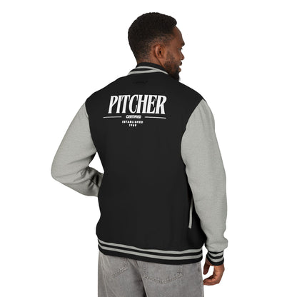 Pitcher Varsity Letterman Jacket - Retro Baseball Team Jacket