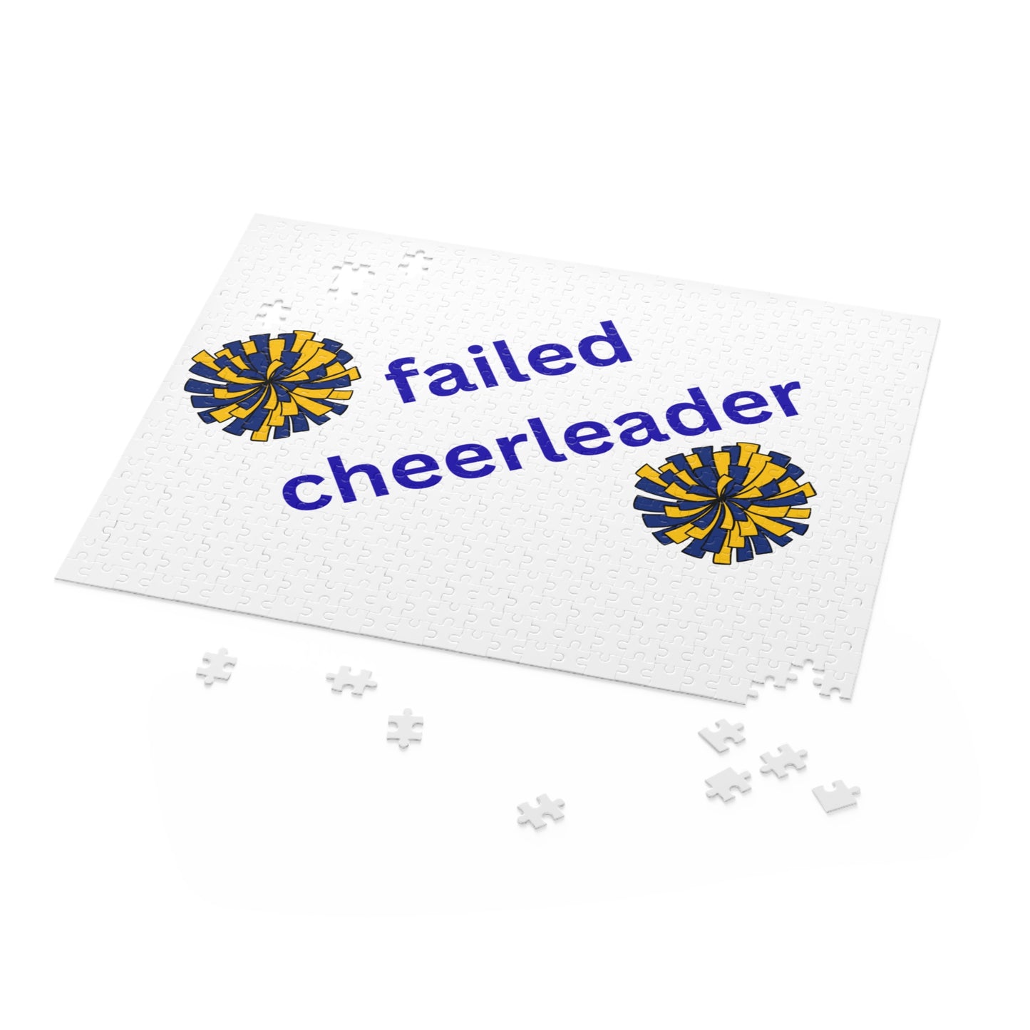 Failed Cheerleader Puzzle – Funny Novelty Jigsaw for Gag Gifts & White Elephant