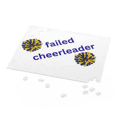 Failed Cheerleader Puzzle – Funny Novelty Jigsaw for Gag Gifts & White Elephant