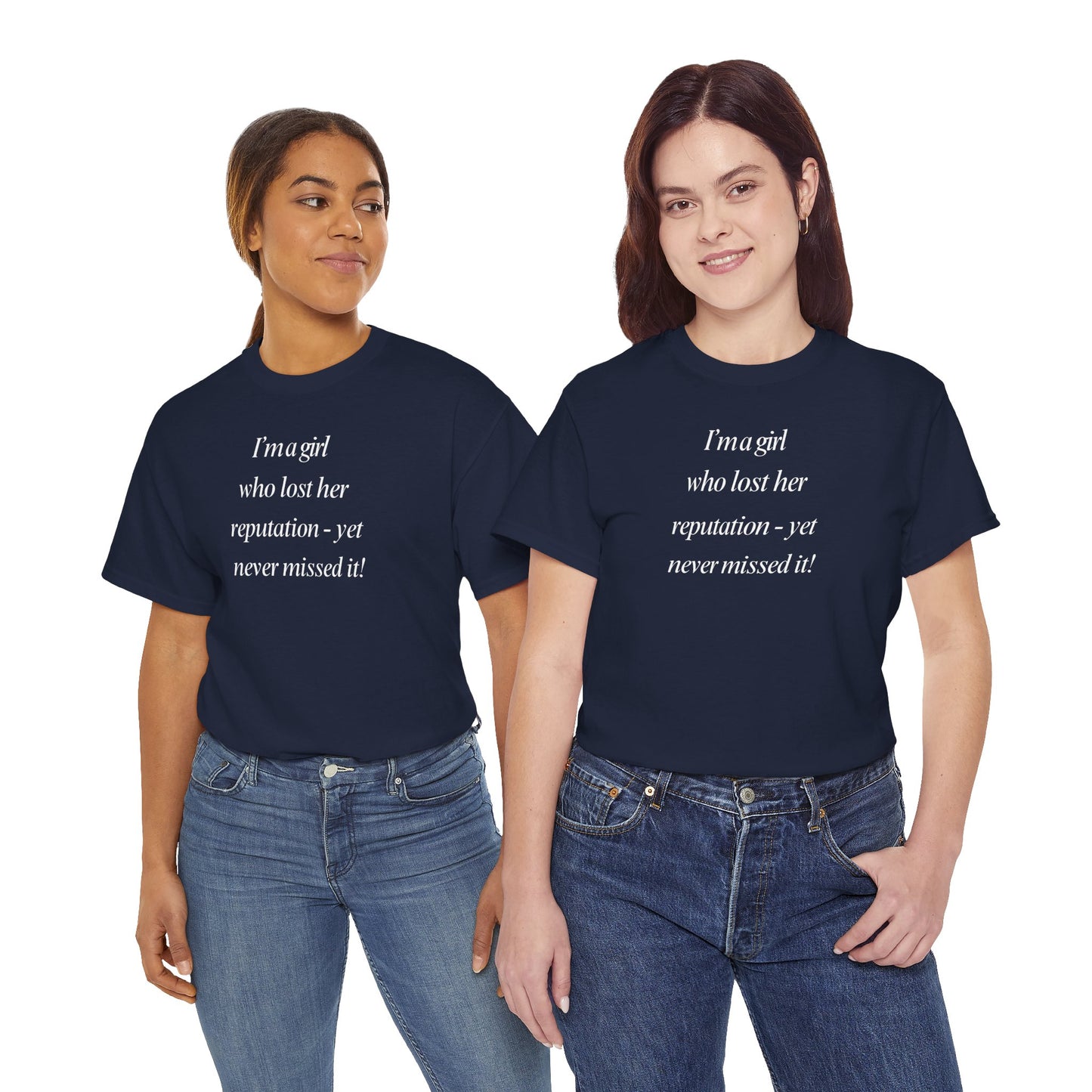 Lady's Funny T-Shirt - "I'm a girl who... "