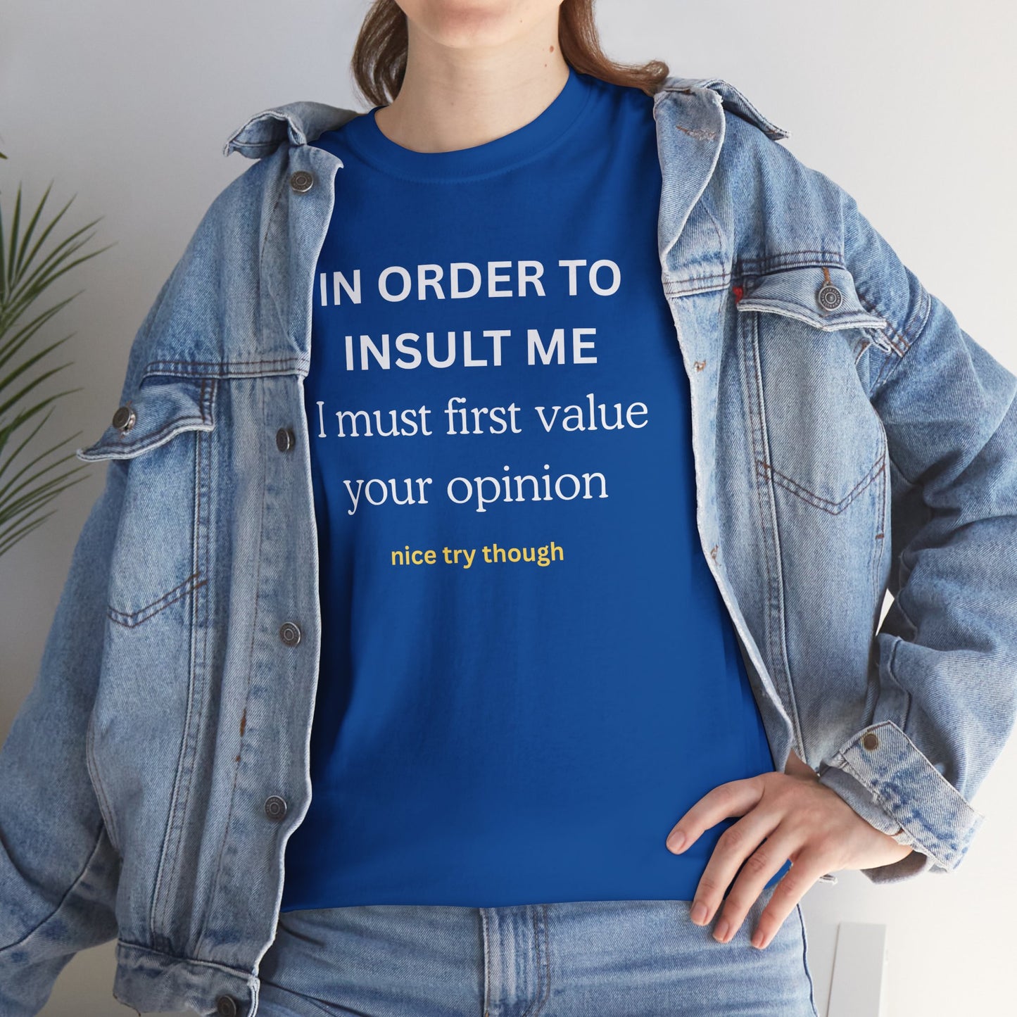 UNIQUE Tee — "IN ORDER TO..."