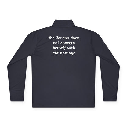 Quarter-Zip Pullover - "THE LIONESS... "