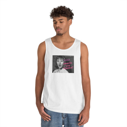 "Who Pissed in your Cheerios?" Retro Photo Graphic Tank