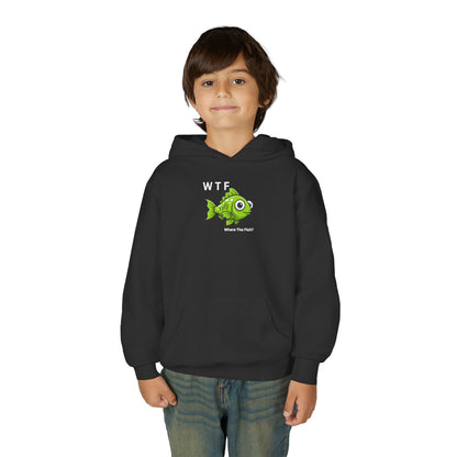 UNISEX Youth Hoodie — "WTF Where The Fish?"