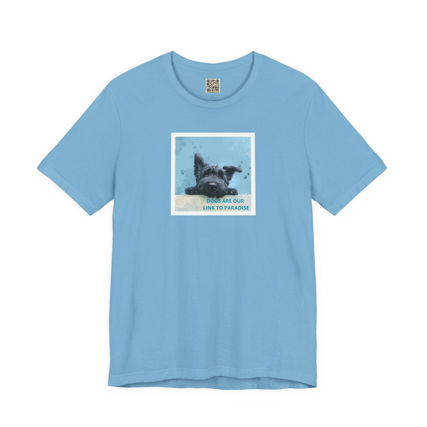UNISEX T‑Shirt — "Dogs Are Our Link To Paradise"