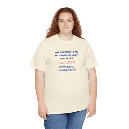 T-Shirt — “YARN STORE... "