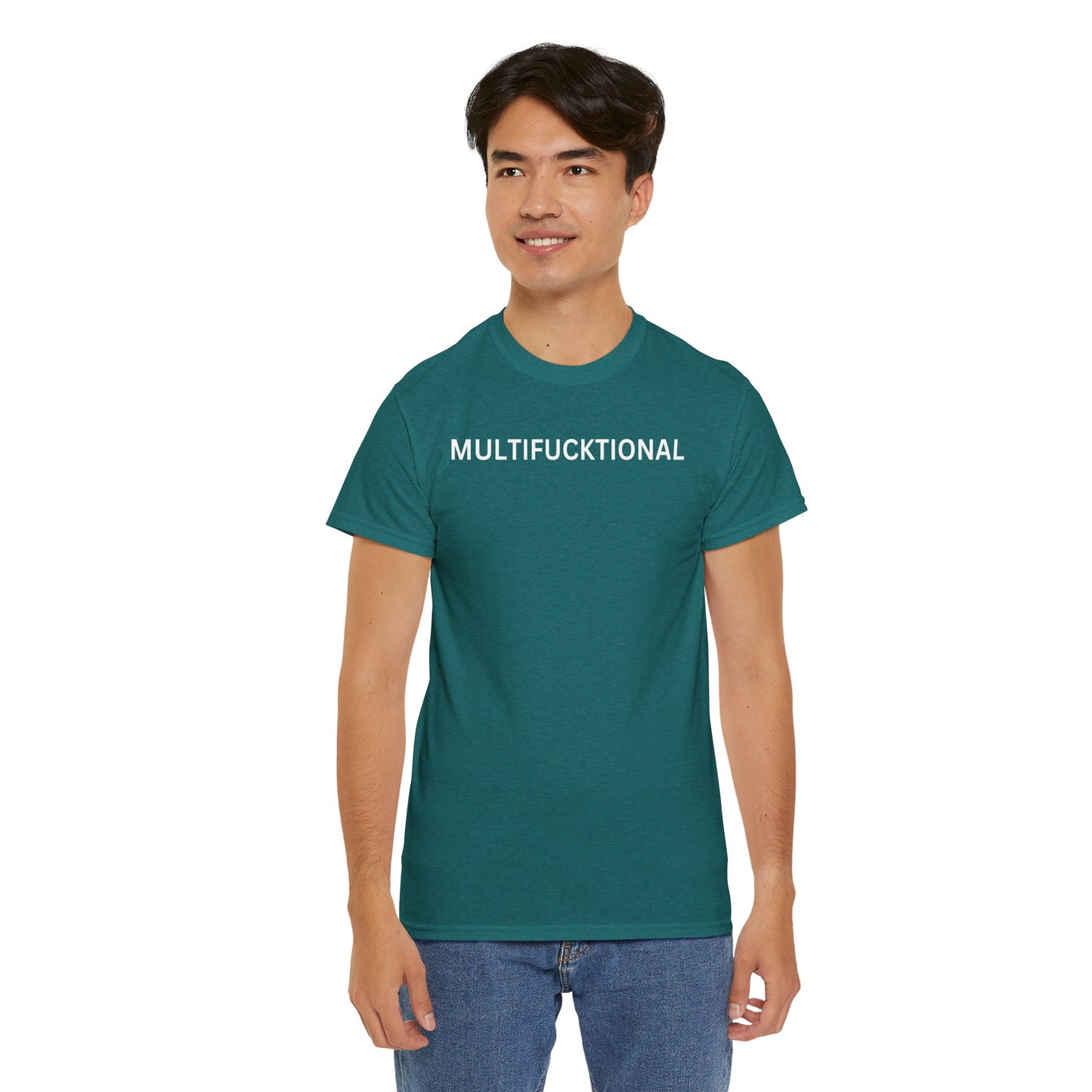 UNISEX Classic White T SHIRT — "MULTIFUCKTIONAL"