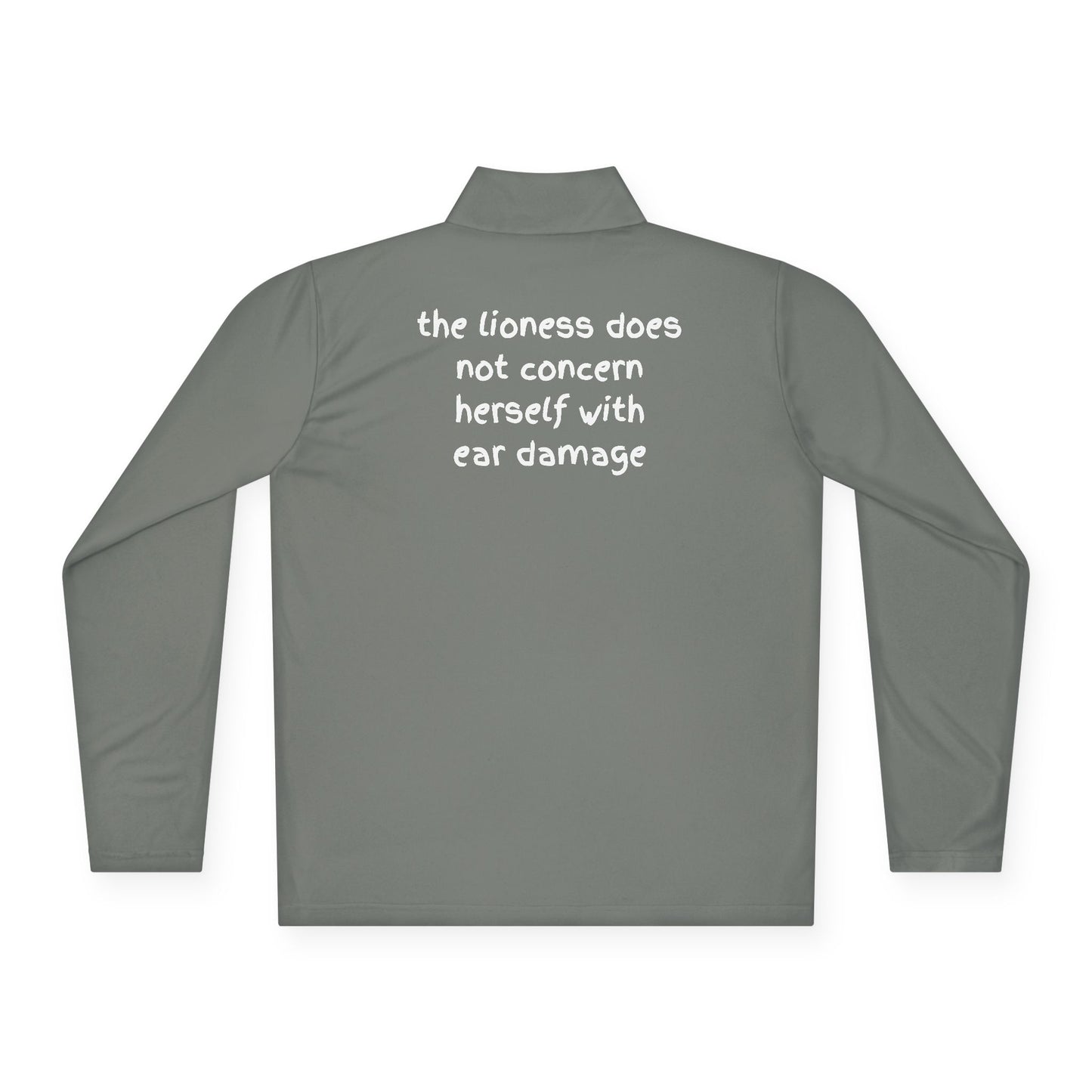 Quarter-Zip Pullover - "THE LIONESS... "