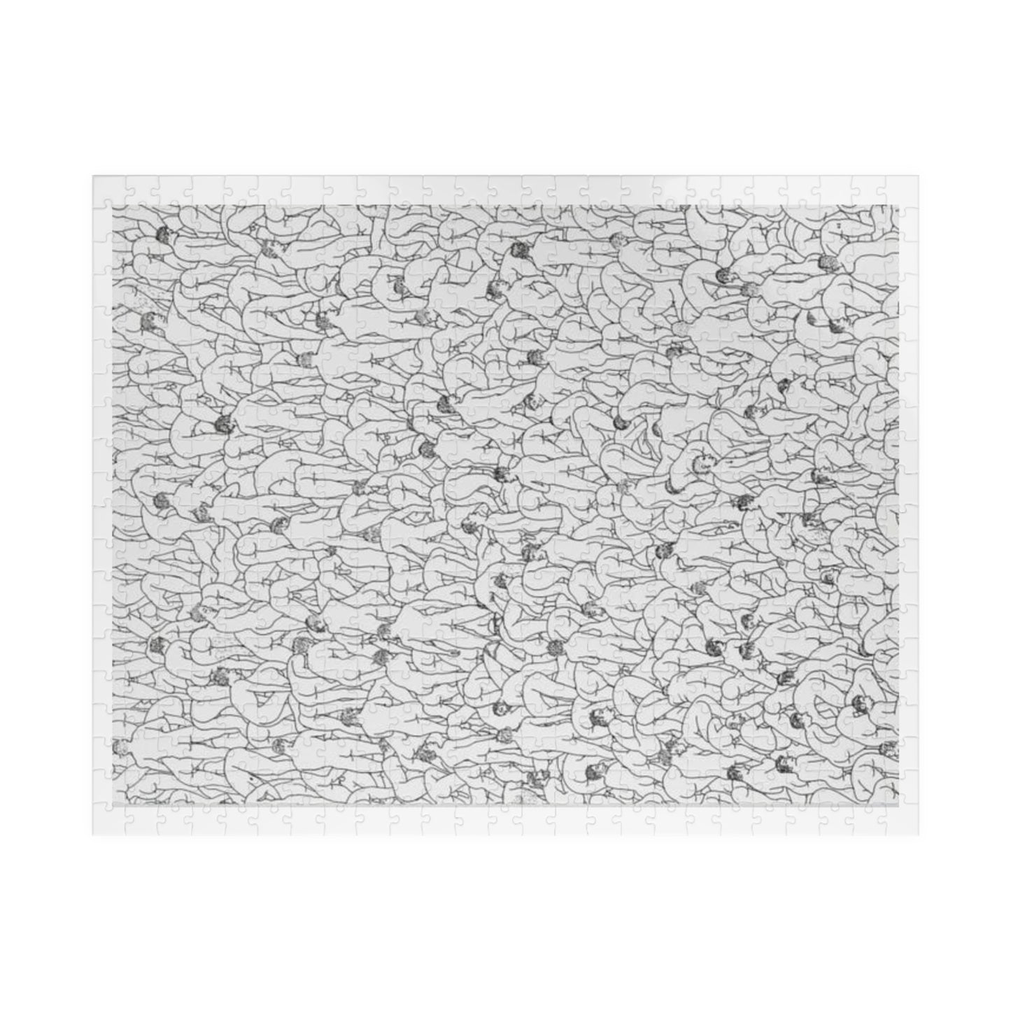 Crack Epidemic Jigsaw Puzzle — Challenging Black & White 520/1014 pc Brain Teaser