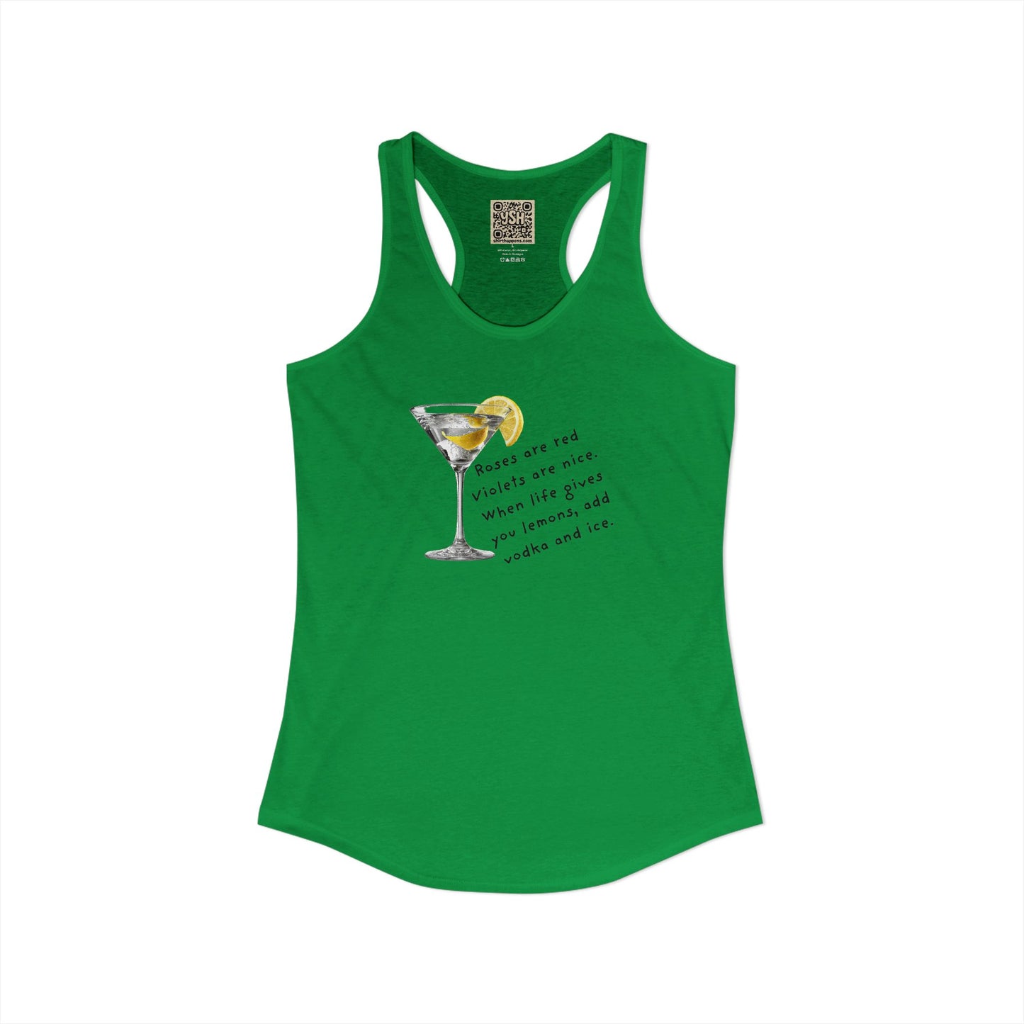 Women's Racerback Tank - "Lemons into... "
