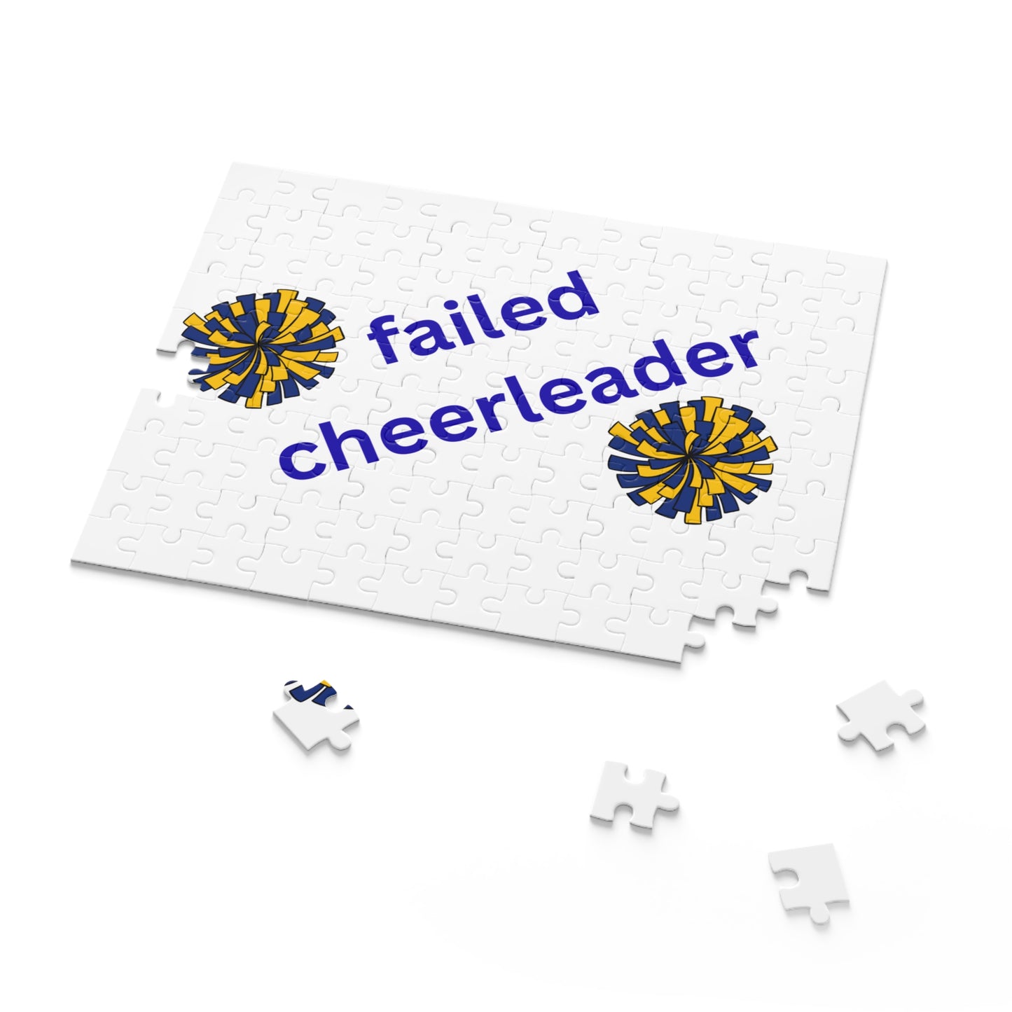Failed Cheerleader Puzzle – Funny Novelty Jigsaw for Gag Gifts & White Elephant
