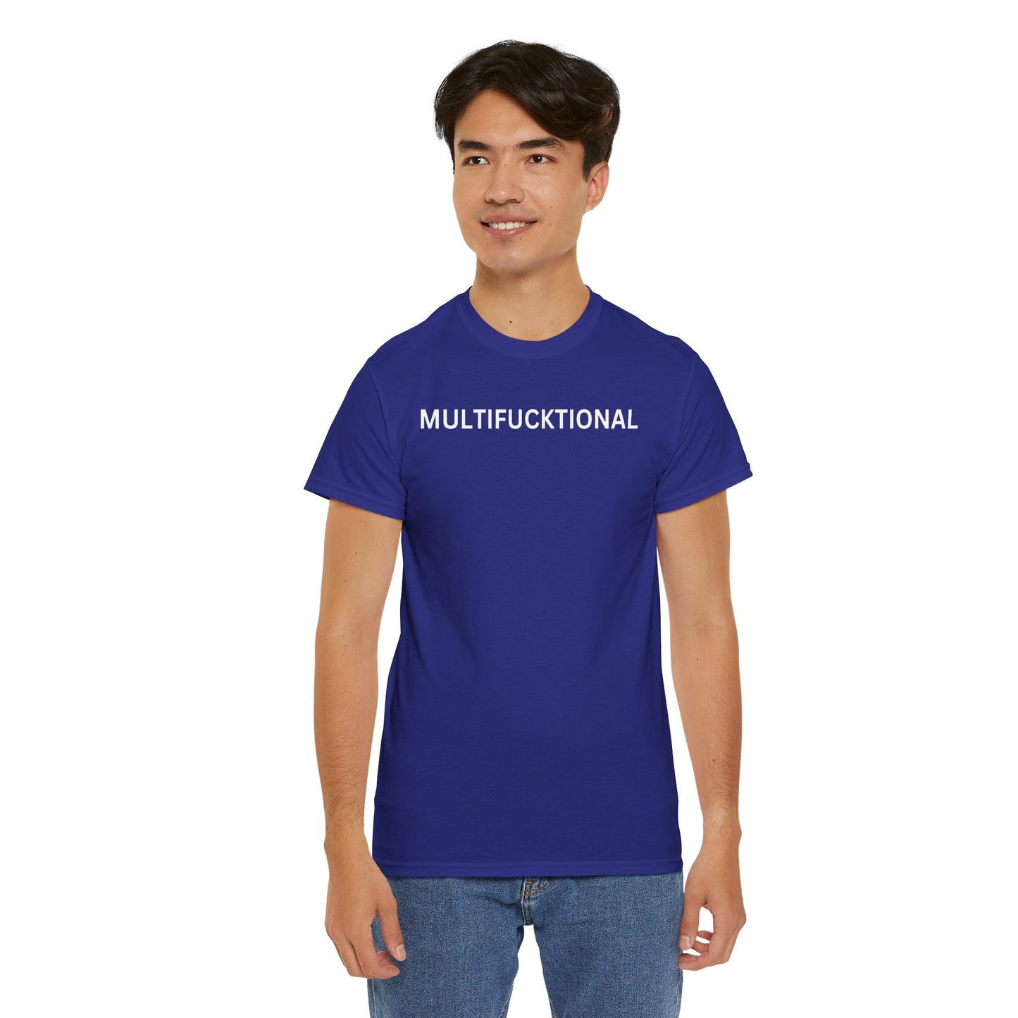 UNISEX Classic White T SHIRT — "MULTIFUCKTIONAL"