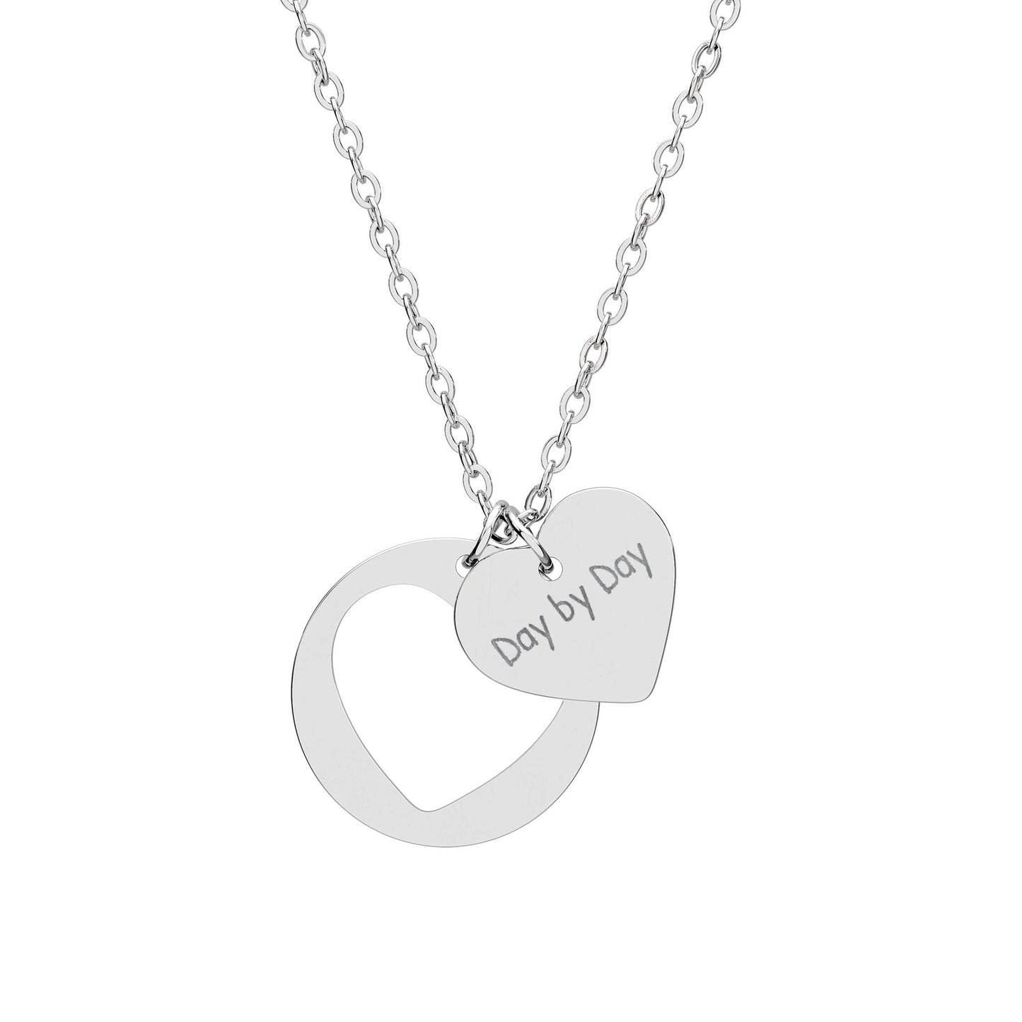 Valentine Cutout Necklace — "Day By Day"