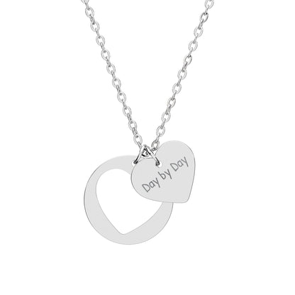 Valentine Cutout Necklace — "Day By Day"