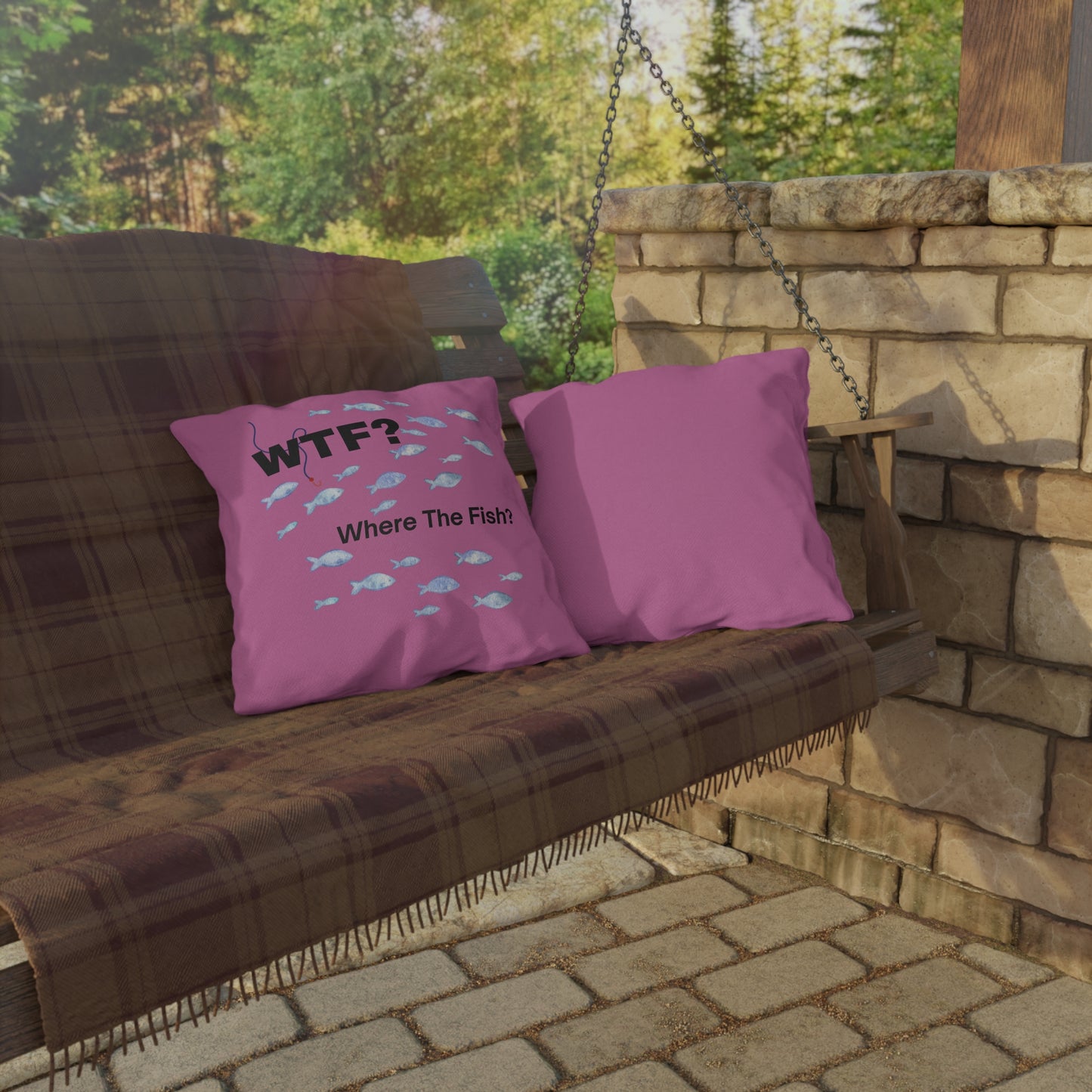 Outdoor Throw Pillow - "WTF? Where...  "