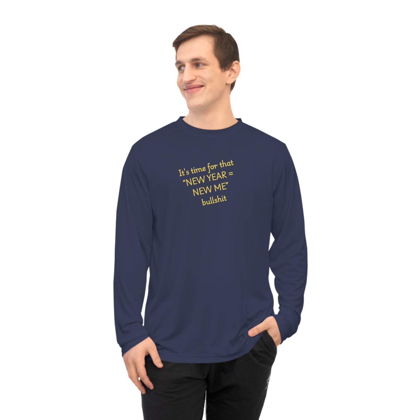 UNISEX Long Sleeve Shirt — “New Year = New Me”