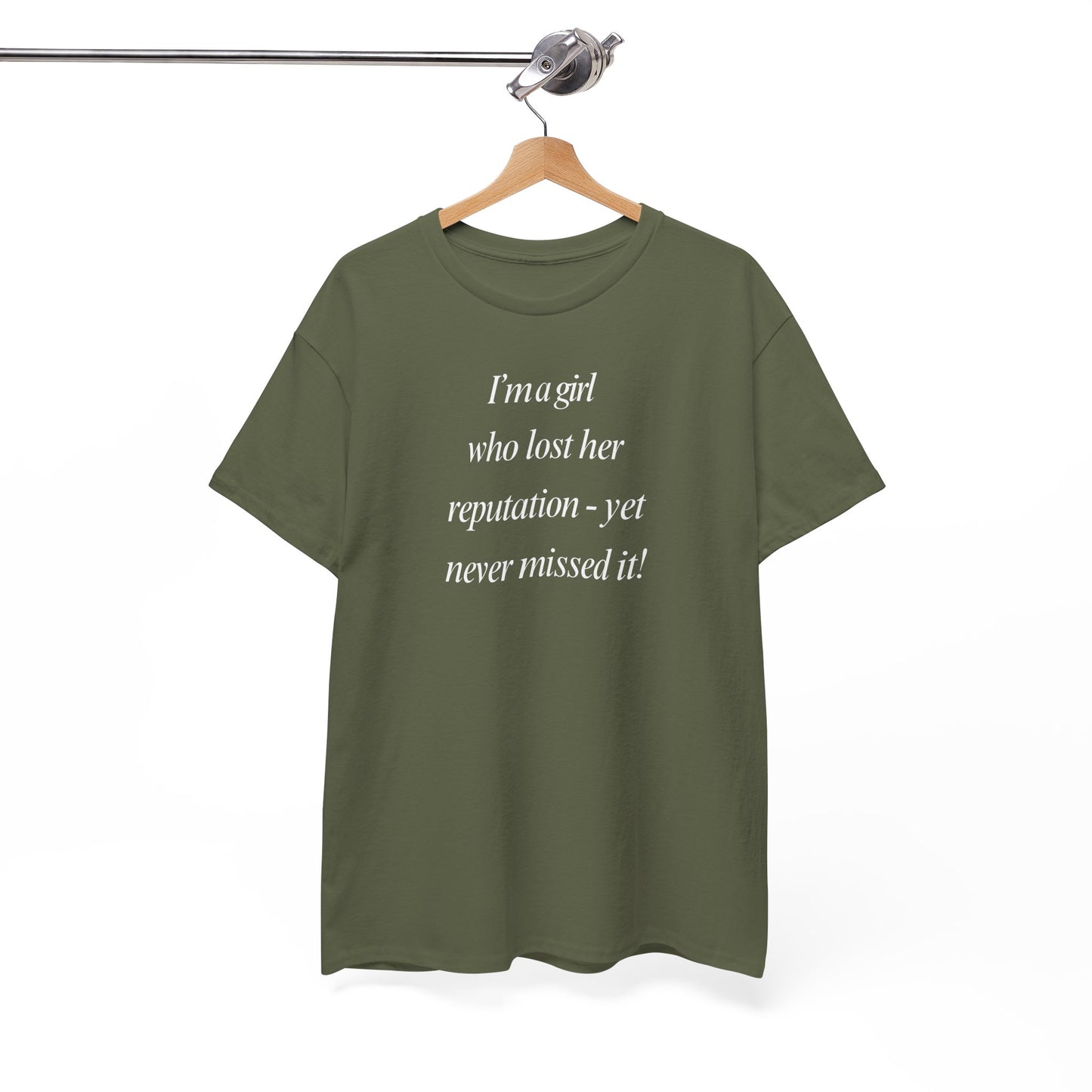 Lady's Funny T-Shirt - "I'm a girl who... "