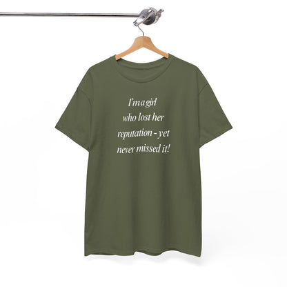 Lady's Funny T-Shirt - "I'm a girl who... "