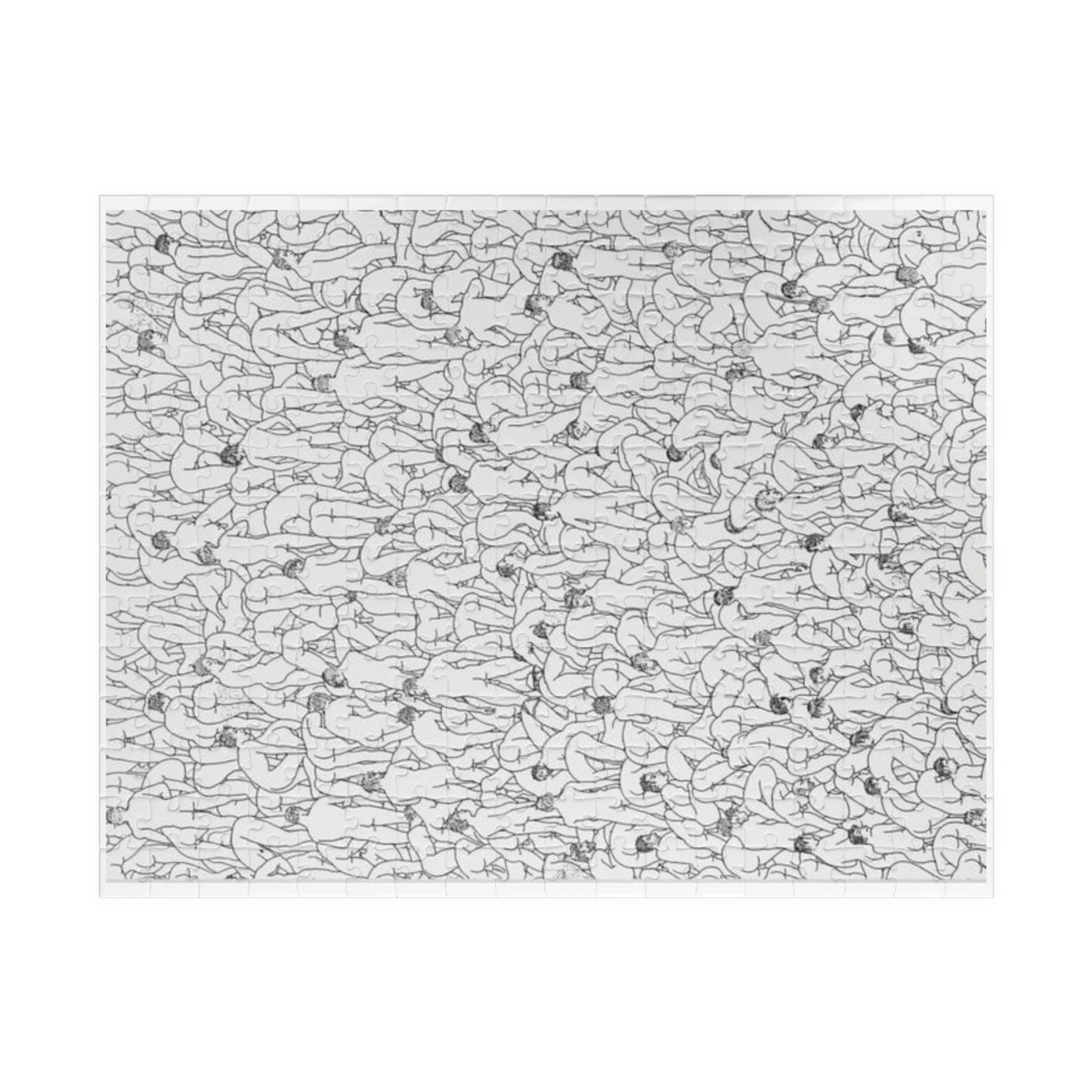 Crack Epidemic Jigsaw Puzzle — Challenging Black & White 520/1014 pc Brain Teaser