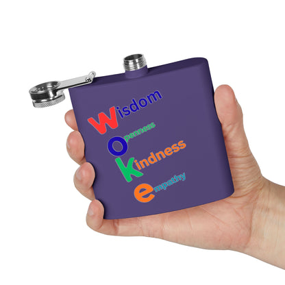 WOKE Stainless Steel Flask — 6oz