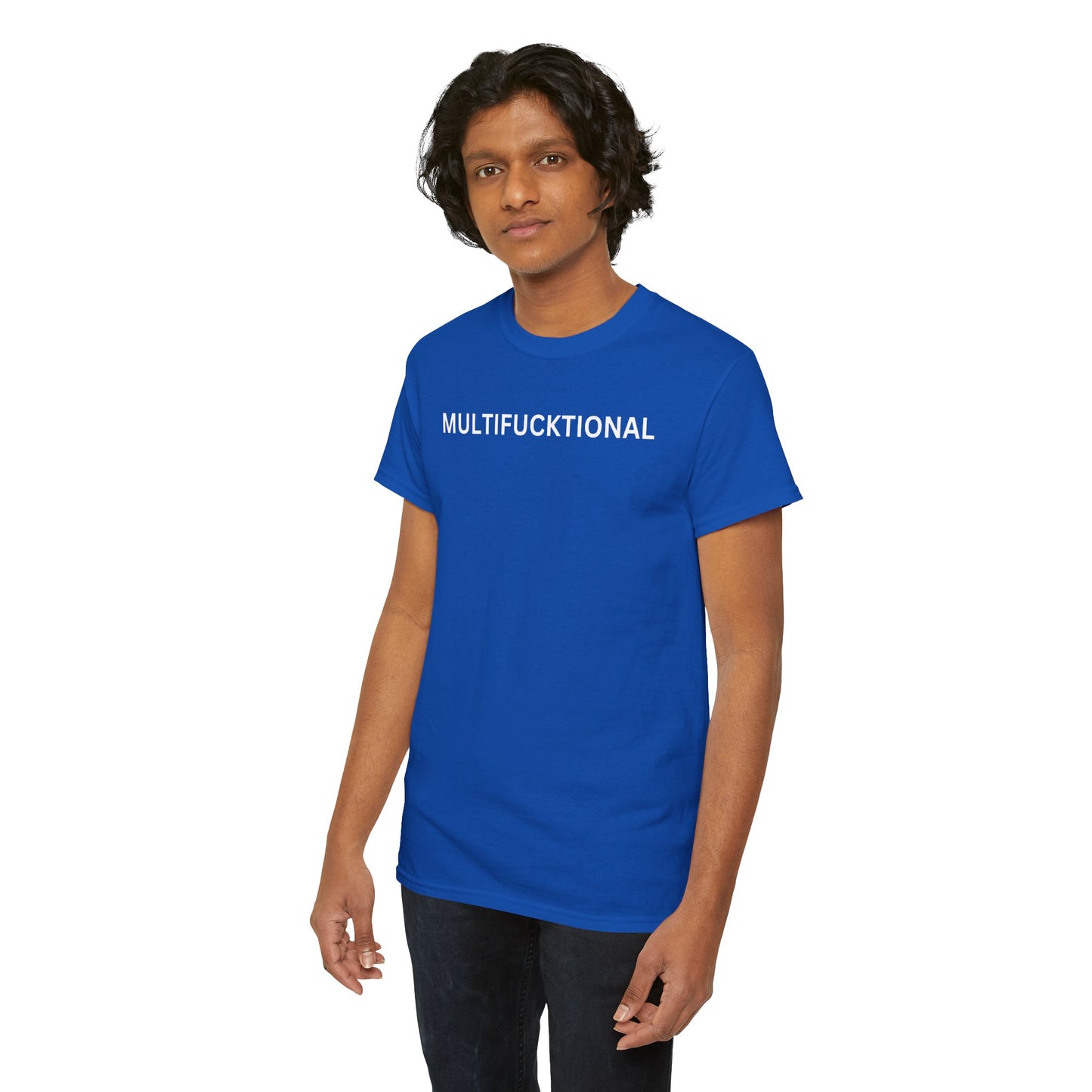 UNISEX Classic White T SHIRT — "MULTIFUCKTIONAL"