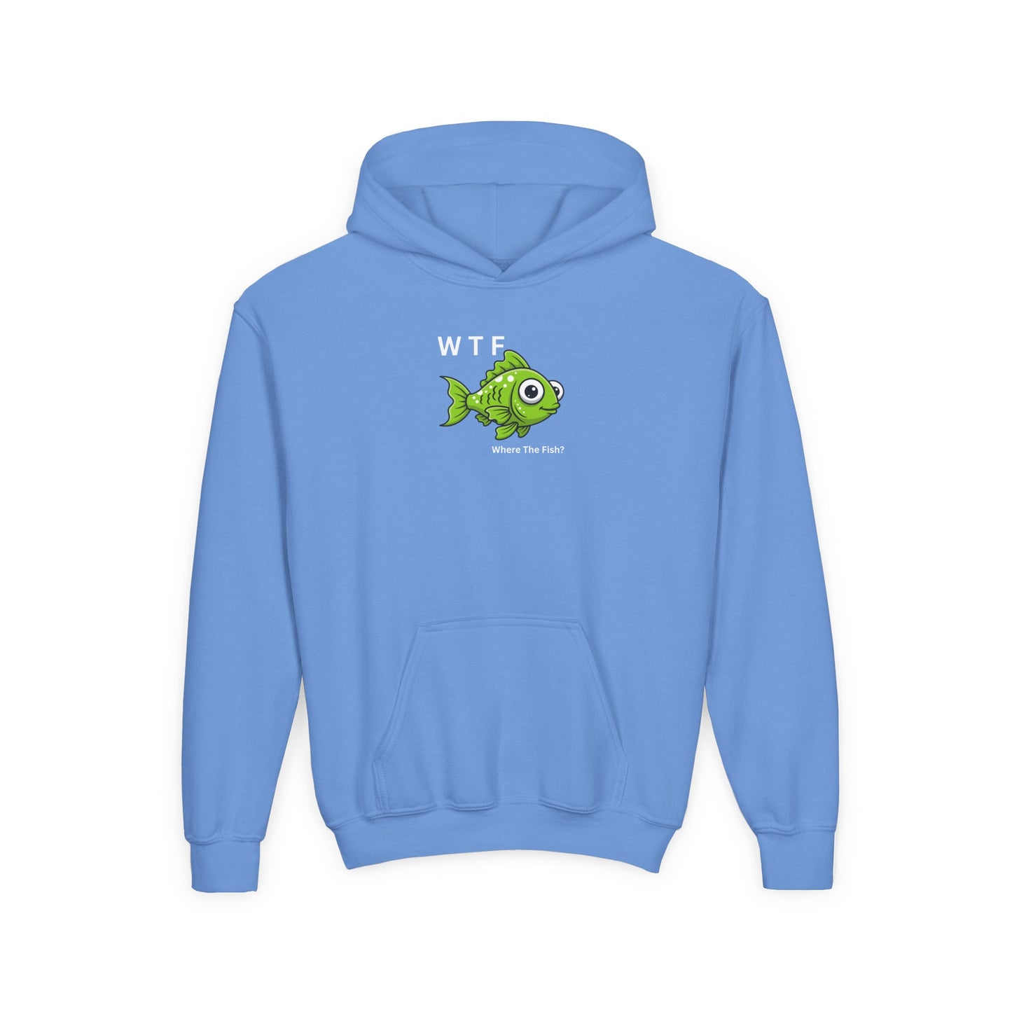 UNISEX Youth Hoodie — "WTF Where The Fish?"