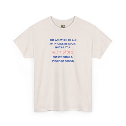 T-Shirt — “YARN STORE... "