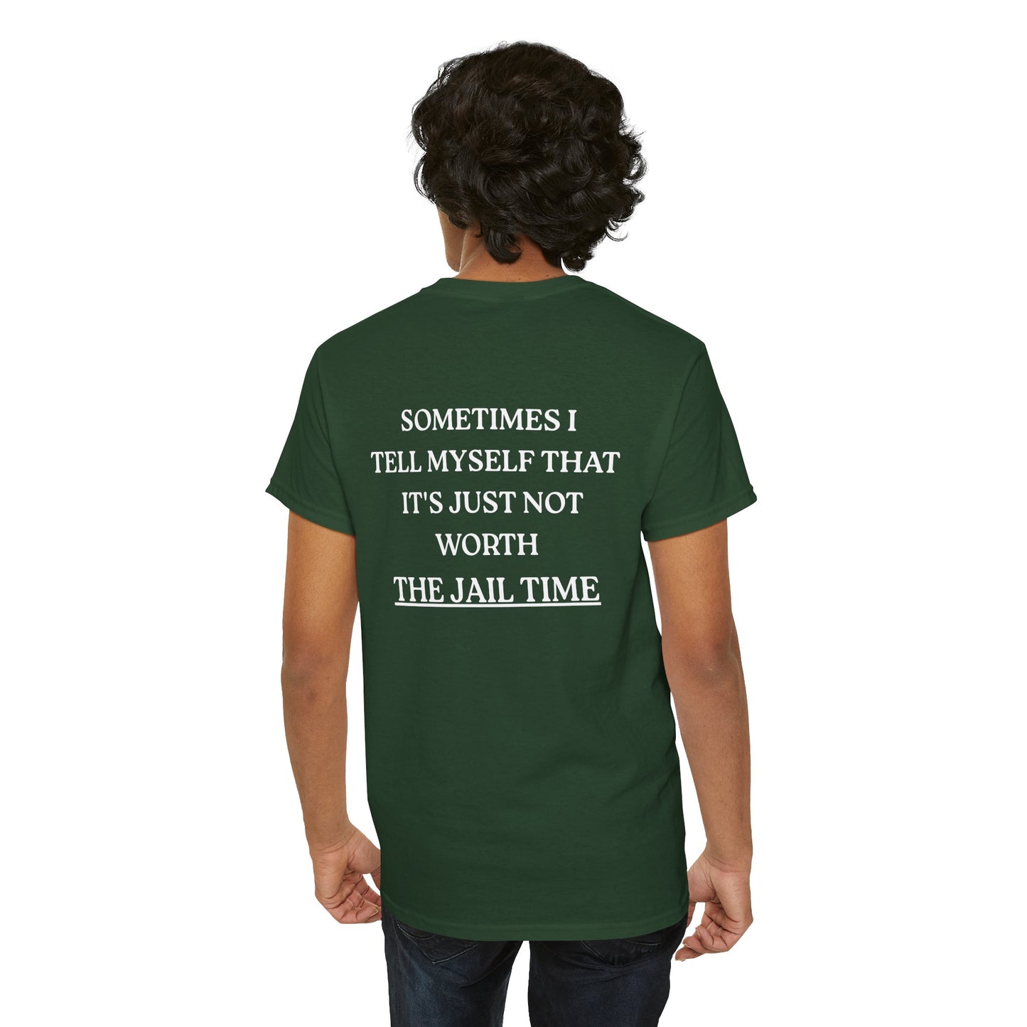 Funny  T-Shirt   Back Print - "SOMETIMES ..."