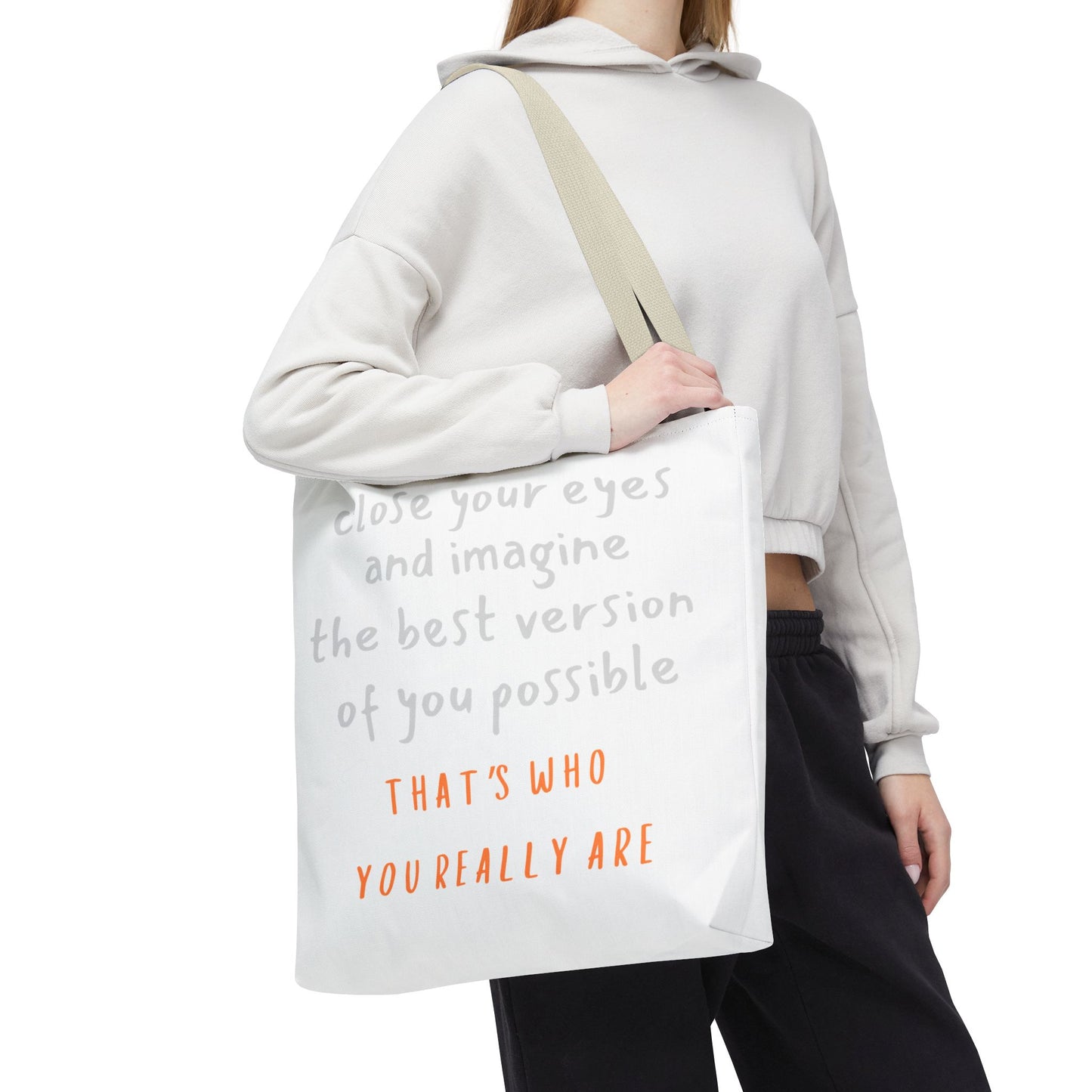 Unisex Tote Bag — "That's Who You Really Are" Cotton Tote