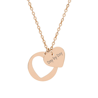 Valentine Cutout Necklace — "Day By Day"