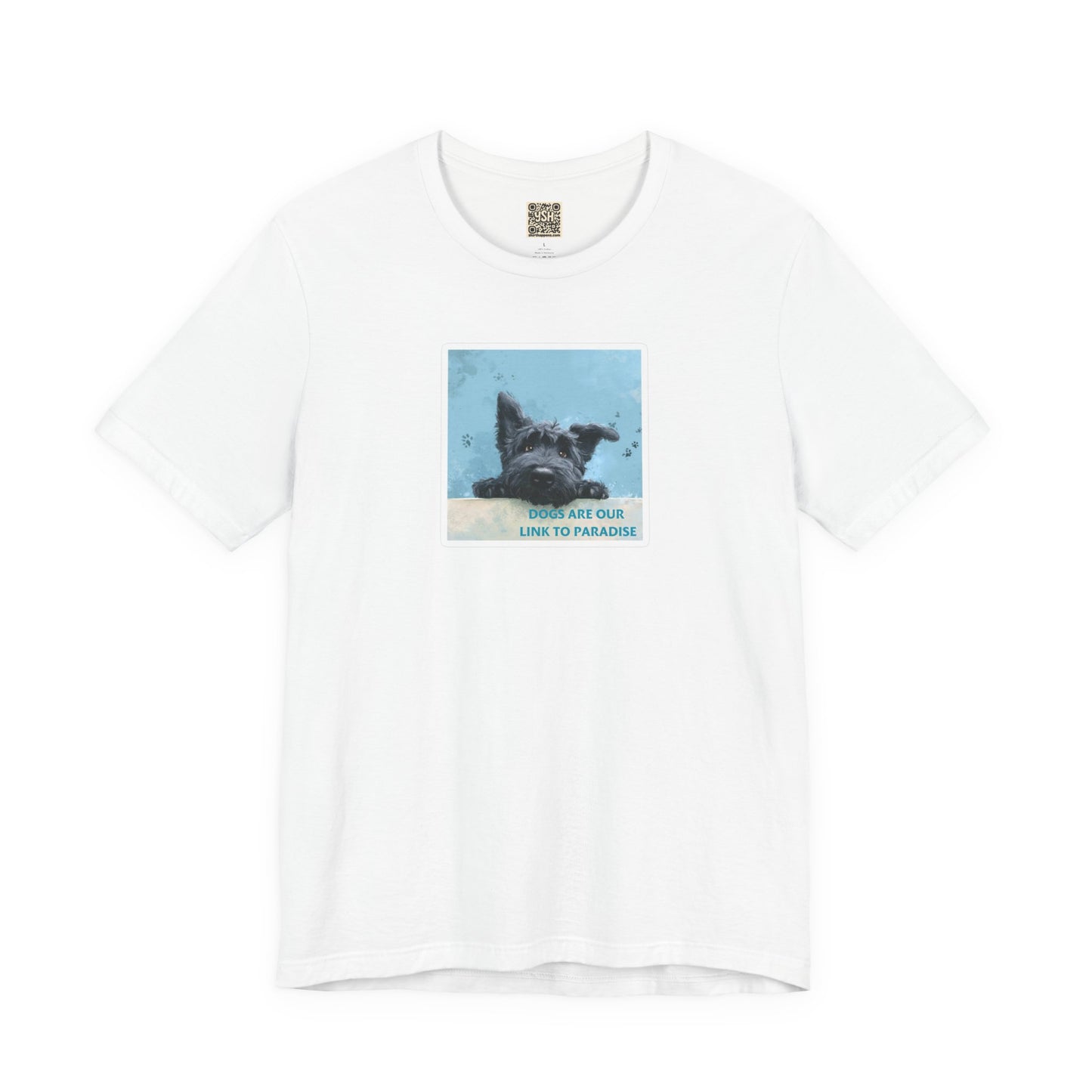 UNISEX T‑Shirt — "Dogs Are Our Link To Paradise"