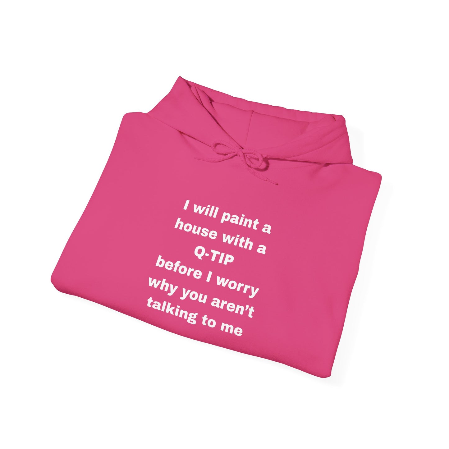 UNISEX Hoodie — "I Will Paint a House with a Q‑Tip... "