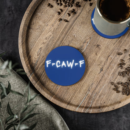 Coaster — "F-CAW-F" SET OF 4 (Blue)